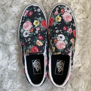 Floral vans women’s size 7.5